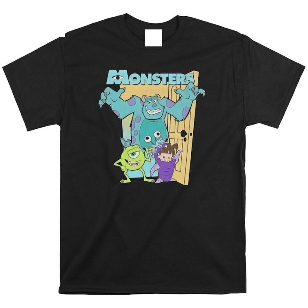Disney Monsters Inc Mike Sully Boo Cartoon Graphic Pixar Movie Fan T-Shirt